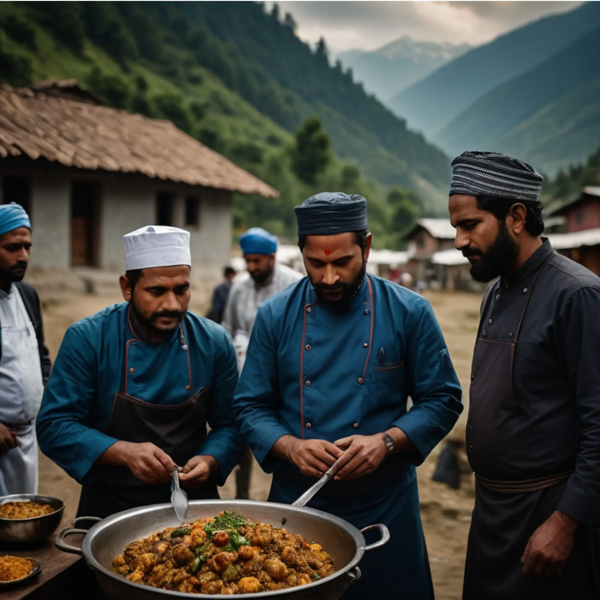 Himachali Chef with team